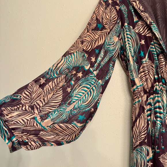 NWT Ramy Brook Enya Tiered Maxi Dress Zebra Printed - Picture 8 of 9